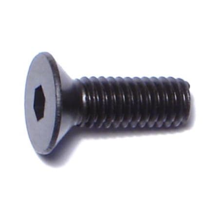 Midwest Fastener M10-1.50 Socket Head Cap Screw, Flat, Black Oxide Steel, 12 mm Length, 10 PK 76013